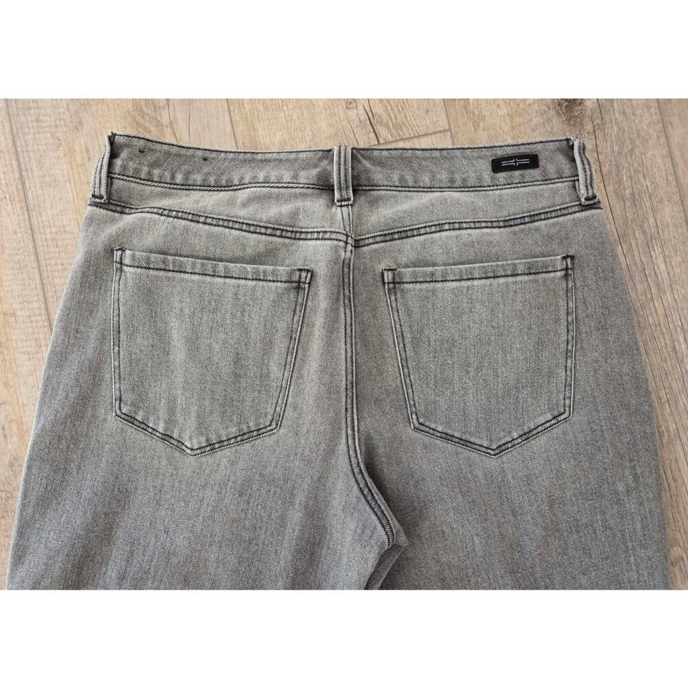 Liverpool Los Angeles Kennedy Crop Straight Jeans Women Size 10/30 Gray Stretch - Picture 4 of 7